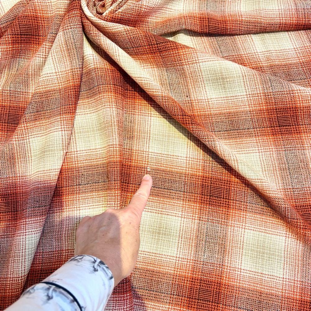 Farmhouses vibe boho plaid blanket scarf w cabin cottage vibe - Picture 16 of 16